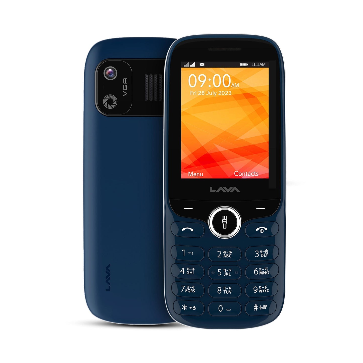 Lava A5 Stylish ID Keypad Mobile Phone with Dirt Resistant Technology |1000mAh Battery | Auto Call Recording | Digital Camera | Number Talker | Powerful Speaker | Blue - Triveni World