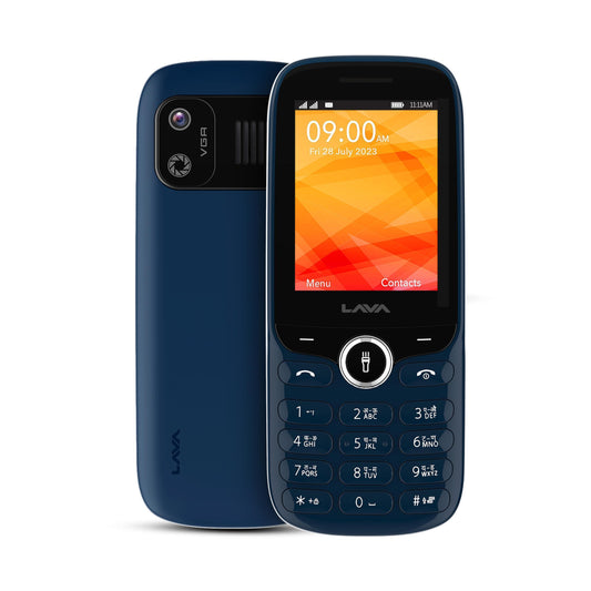 Lava A5 Stylish ID Keypad Mobile Phone with Dirt Resistant Technology |1000mAh Battery | Auto Call Recording | Digital Camera | Number Talker | Powerful Speaker | Blue - Triveni World