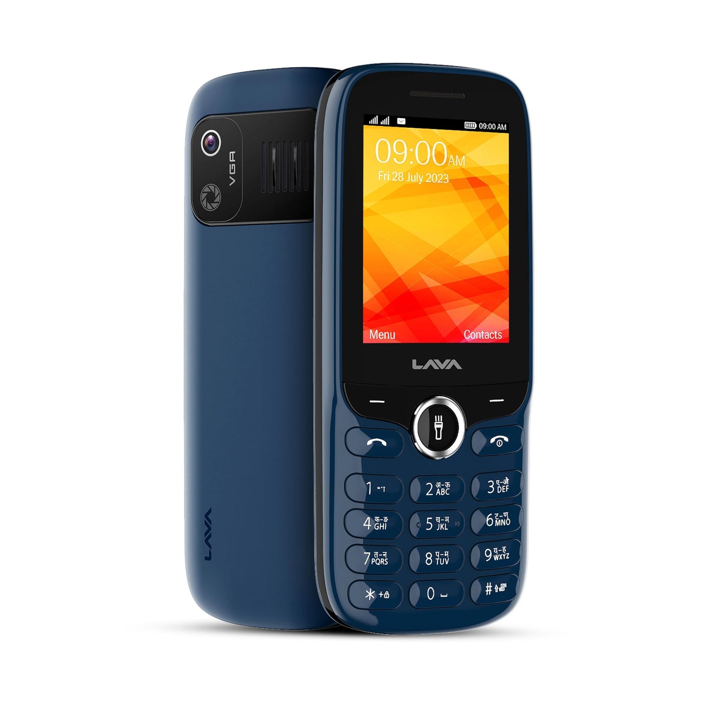 Lava A5 Stylish ID Keypad Mobile Phone with Dirt Resistant Technology |1000mAh Battery | Auto Call Recording | Digital Camera | Number Talker | Powerful Speaker | Blue - Triveni World