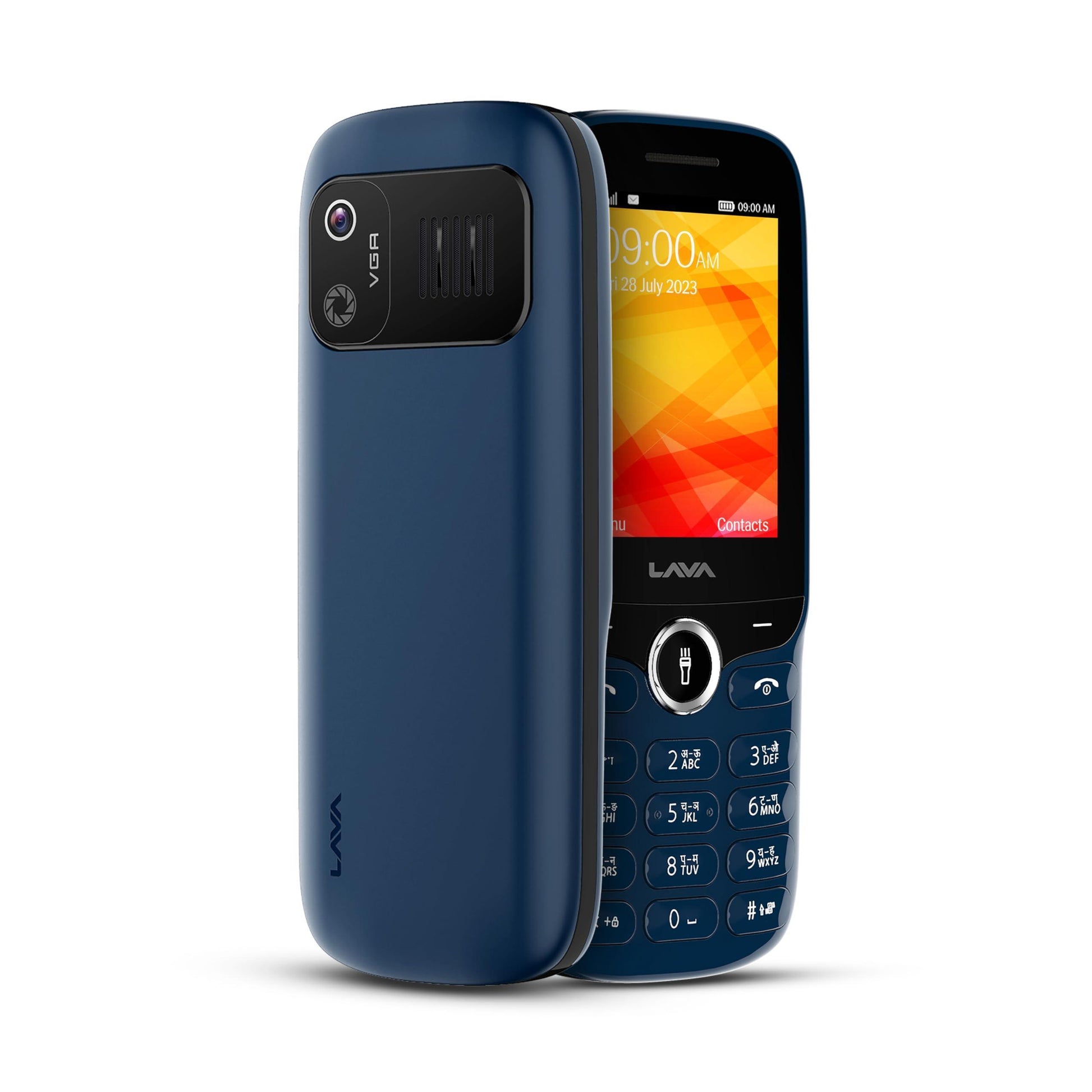 Lava A5 Stylish ID Keypad Mobile Phone with Dirt Resistant Technology |1000mAh Battery | Auto Call Recording | Digital Camera | Number Talker | Powerful Speaker | Blue - Triveni World