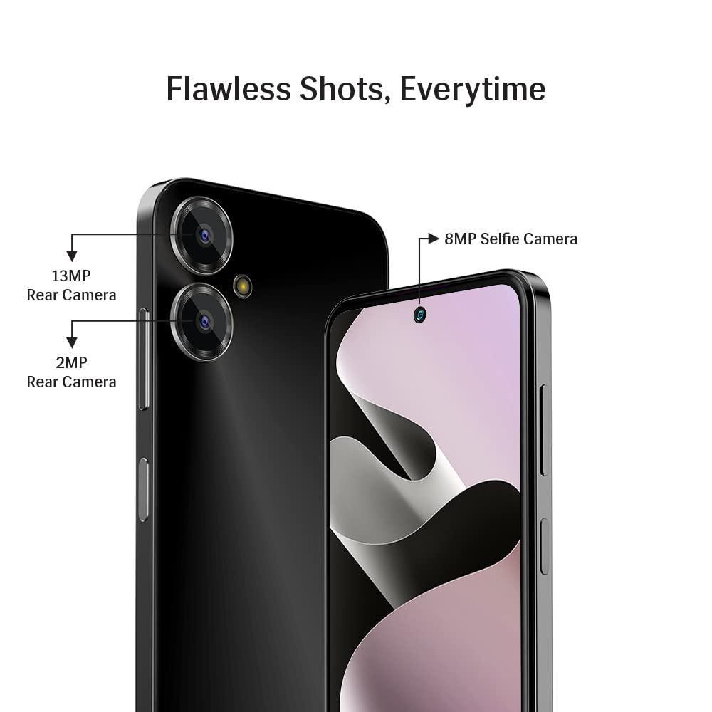 Lava Blaze 2 (6 GB RAM, UFS 2.2 128GB Storage) - Glass Black|18W Fast Charger|Side Fingerprint Sensor| 5000 mAh Battery| 6.5 inch(16.5cm) HD+ Punch Hole Display| Upto 11GB Expandable RAM - Triveni World