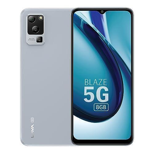 Lava Blaze 5G (Glass Blue, 8GB RAM, UFS 2.2 128GB Storage) | 5G Ready | 50MP AI Triple Camera | Upto 16GB Expandable RAM | Charger Included | Clean Android (No Bloatware) - Triveni World