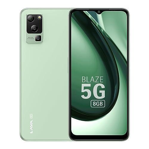 Lava Blaze 5G (Glass Green, 8GB RAM, UFS 2.2 128GB Storage) | 5G Ready | 50MP AI Triple Camera | Upto 16GB Expandable RAM | Charger Included | Clean Android (No Bloatware) - Triveni World