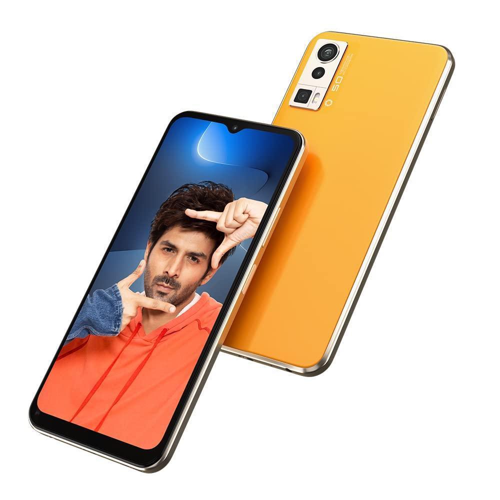 Lava Blaze Pro (Glass Orange, 4GB RAM, 64GB Storage)| 50 MP AI Triple Camera| 2.3 Ghz Octa Core MTK Helio G37 |Side Fingerprint Sensor| Upto 7GB Expandable RAM - Triveni World