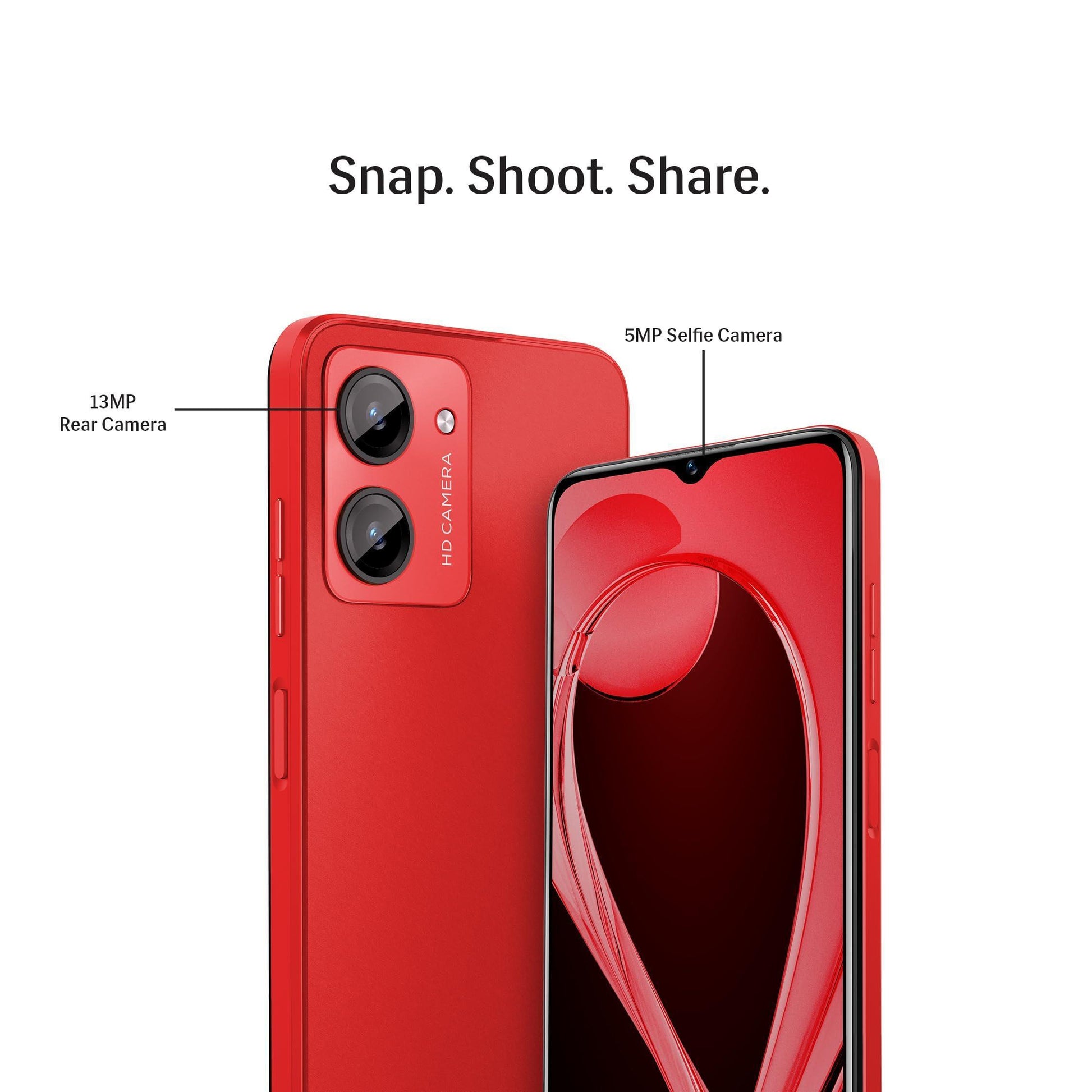 Lava O1 (Luxe Red, 4GB RAM, 64GB Storage) | 18W Fast Charging | Octa Core Unisoc T606 | 13 MP AI Dual Camera | 5000 mAh Battery | Upto 7GB Expandable RAM | Fingerprint Sensor - Triveni World