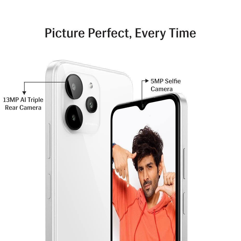 Lava Yuva 2 Pro (Glass White, 4GB RAM, 64GB Storage)| 2.3 Ghz Octa Core Helio G37| 13 MP AI Triple Camera |Fingerprint Sensor| 5000 mAh Battery| Upto 7GB Expandable RAM - Triveni World