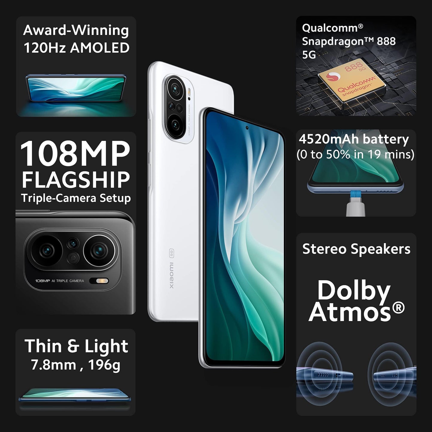 Mi 11X Pro 5G (Lunar White, 8GB RAM, 128GB Storage) | Snapdragon 888 - Triveni World