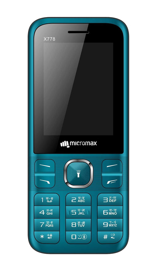 Micromax All-New X778 Sleek & Stylish Design| Dual Sim keypad Mobile with 2.4" Big Screen| Big Battery 2700 mAh Battery & Big Screen | Expandable Storage Upto 16GB | Wireless FM |Blue - Triveni World