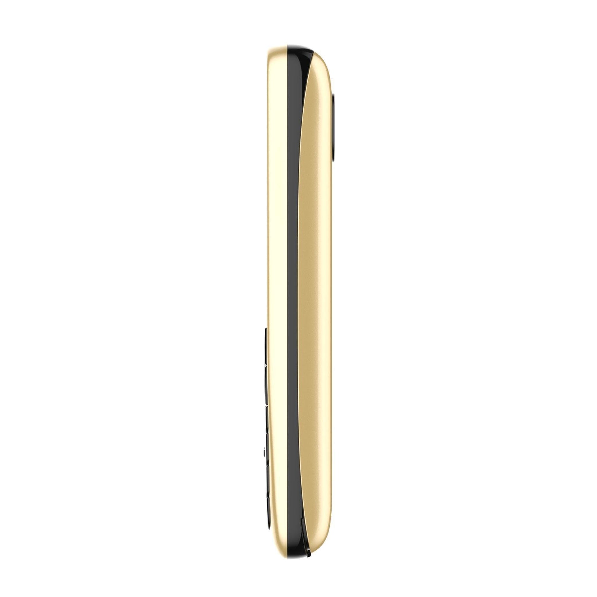 Motorola All-New A50 - Dual Sim Keypad Phone with Long Lasting Battery, Expandable Memory Upto 32GB, Rear Camera, 1750 mAh Big Battery, 6 Indian Languages Input Support (Gold) - Triveni World