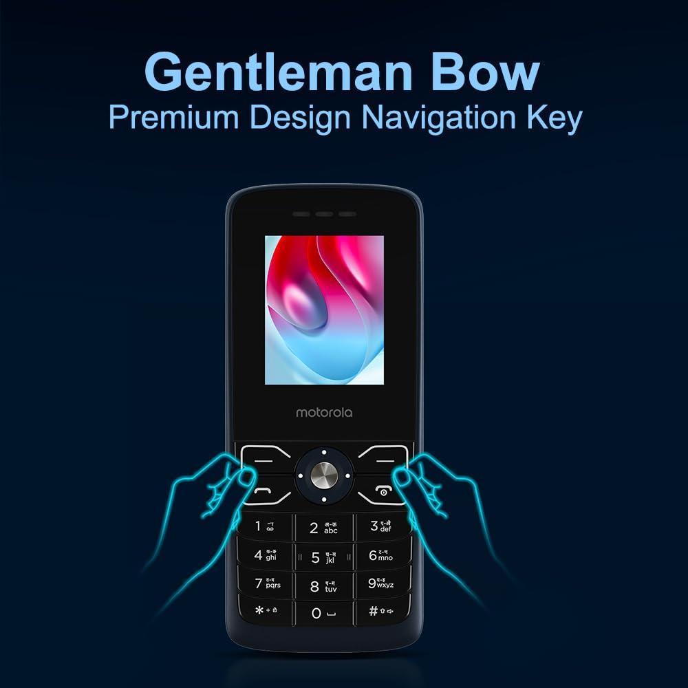 Motorola All-New A50 Dual Sim keypad Phone with Voice Feature | VGA Rear Camera | 1750 mAh Powerful Battery - upto 10 Days standby Time| 6 Indian Languages Input Support | Dark Blue - Triveni World