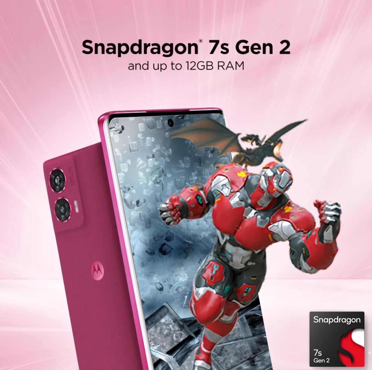 Motorola Edge 50 Fusion 5G (Hot Pink, 12GB RAM, 256GB Storage) - Triveni World