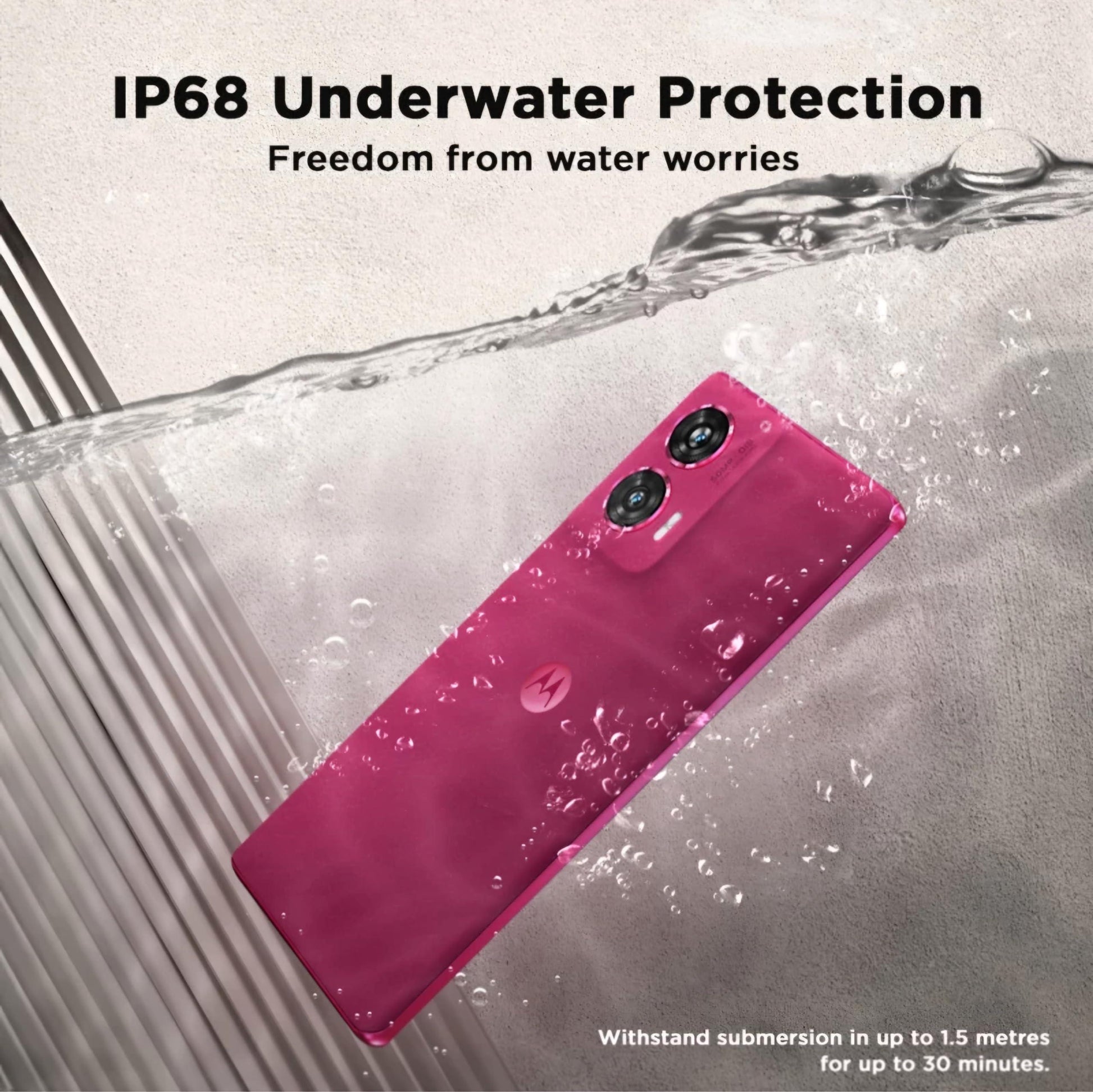 Motorola Edge 50 Fusion 5G (Hot Pink, 12GB RAM, 256GB Storage) - Triveni World