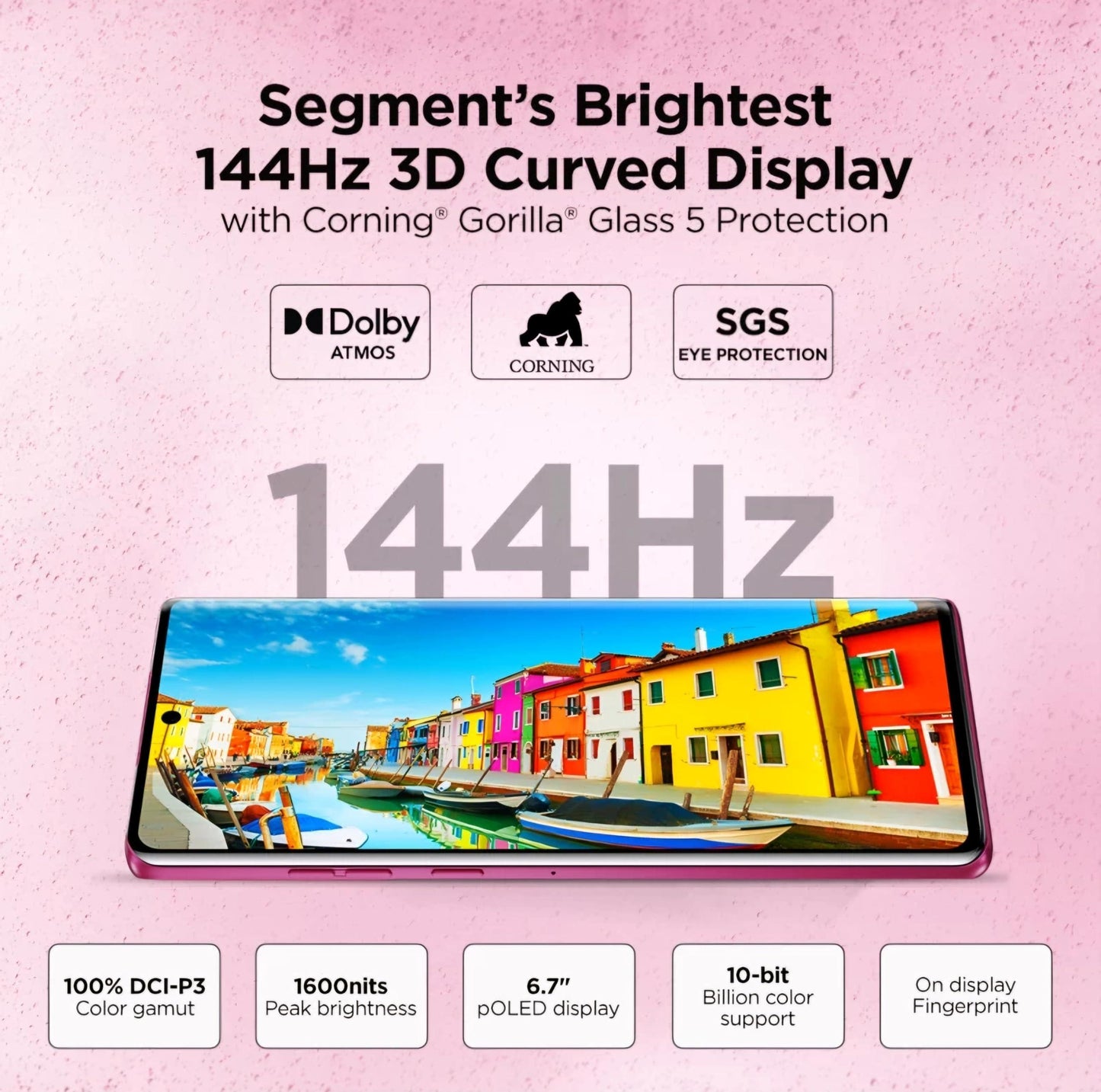 Motorola Edge 50 Fusion 5G (Hot Pink, 12GB RAM, 256GB Storage) - Triveni World