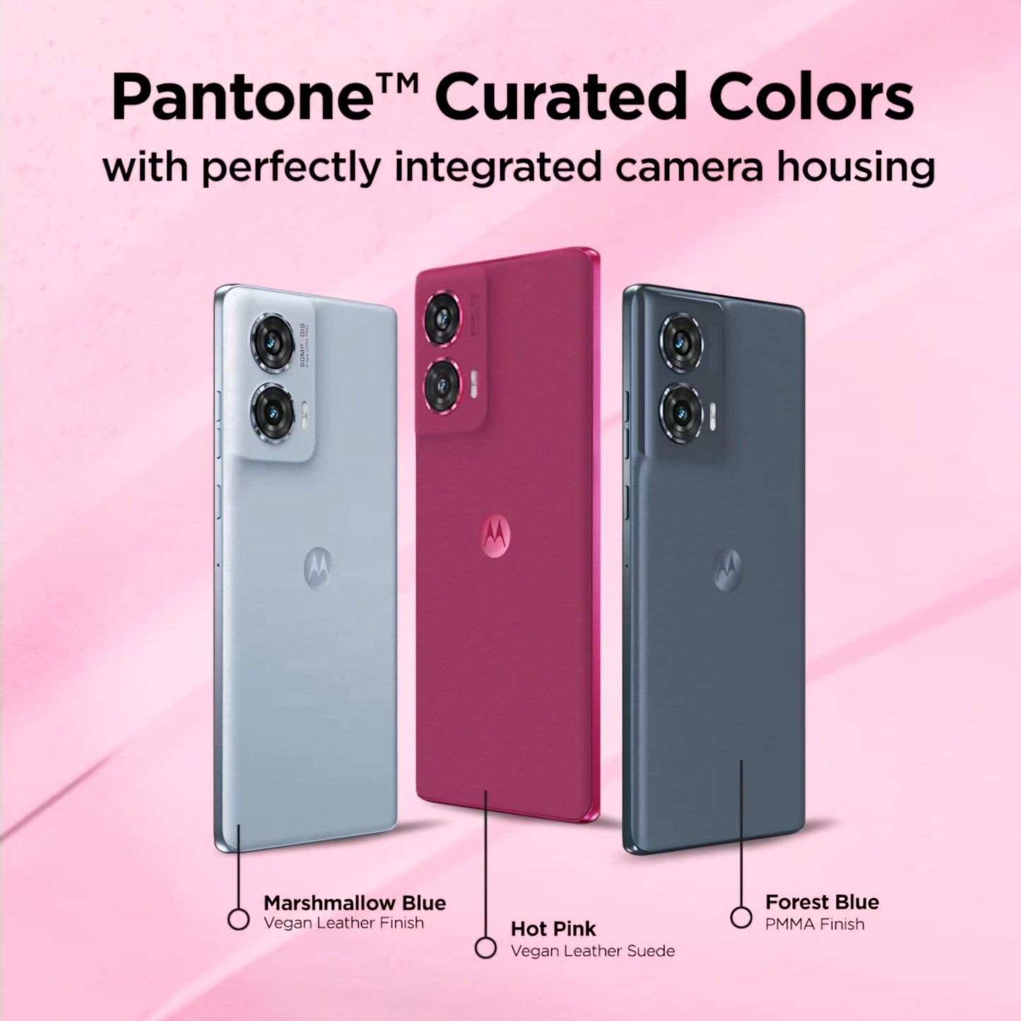 Motorola Edge 50 Fusion 5G (Hot Pink, 12GB RAM, 256GB Storage) - Triveni World