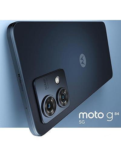 Motorola G84 5G (Midnight Blue, 12GB RAM, 256GB Storage) | 50MP (OIS) | 16MP Front Camera | Snapdragon 695 Processor | Ultra Premium Vegan Leather Design | Unbelievable 5G Speeds with 14 5G Bands - Triveni World
