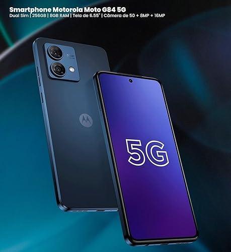 Motorola G84 5G (Midnight Blue, 12GB RAM, 256GB Storage) | 50MP (OIS) | 16MP Front Camera | Snapdragon 695 Processor | Ultra Premium Vegan Leather Design | Unbelievable 5G Speeds with 14 5G Bands - Triveni World