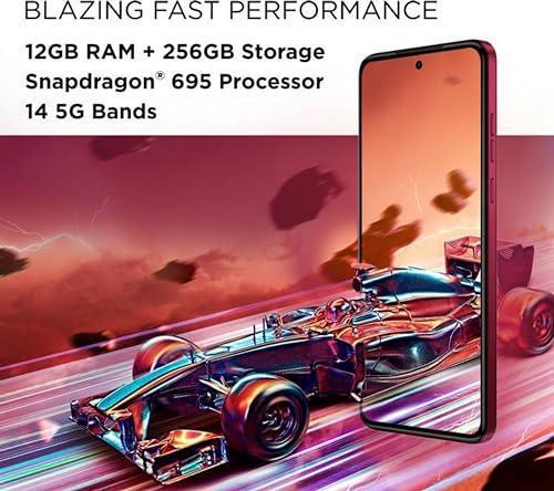 Motorola G84 5G (Midnight Blue, 12GB RAM, 256GB Storage) | 50MP (OIS) | 16MP Front Camera | Snapdragon 695 Processor | Ultra Premium Vegan Leather Design | Unbelievable 5G Speeds with 14 5G Bands - Triveni World