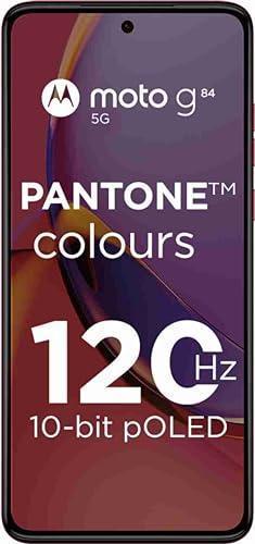 Motorola G84 5G (Viva Magenta, 12GB RAM, 256GB Storage) | 50MP (OIS) | 16MP Front Camera | Snapdragon 695 Processor | Ultra Premium Vegan Leather Design | Unbelievable 5G Speeds with 14 5G Bands - Triveni World