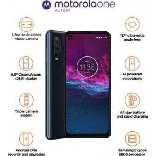 Motorola One Action (Denim Blue, 128 GB) (4 GB RAM) - Triveni World