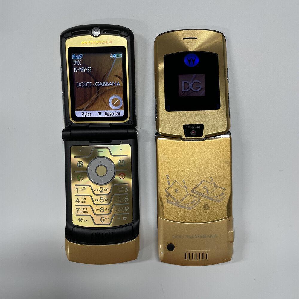 Motorola RAZR V3i GSM 1.23 MP Camera Flip Bluetooth MP3 Mobile Phone Refurbished - Triveni World