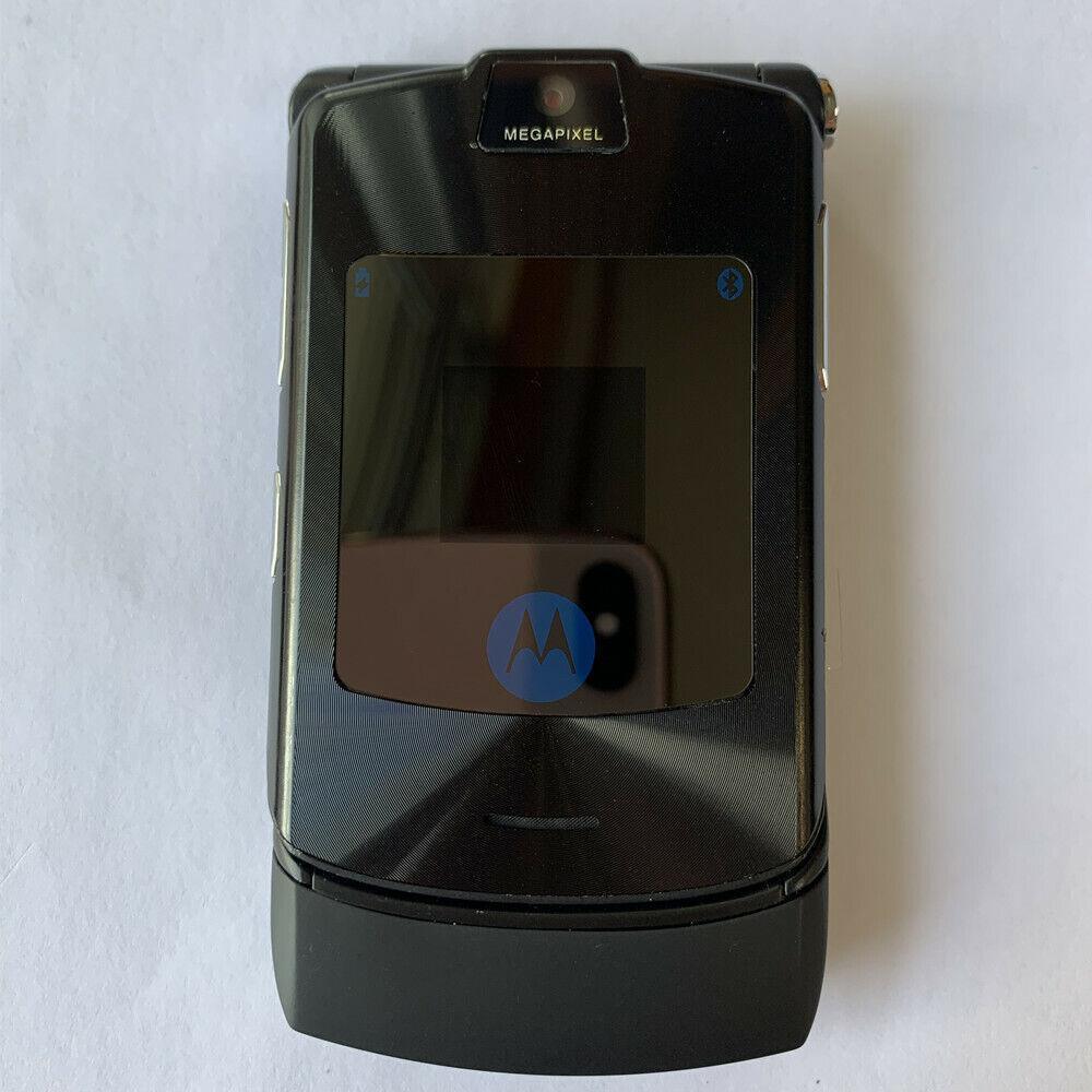 Motorola RAZR V3i GSM 1.23 MP Camera Flip Bluetooth MP3 Mobile Phone Refurbished - Triveni World