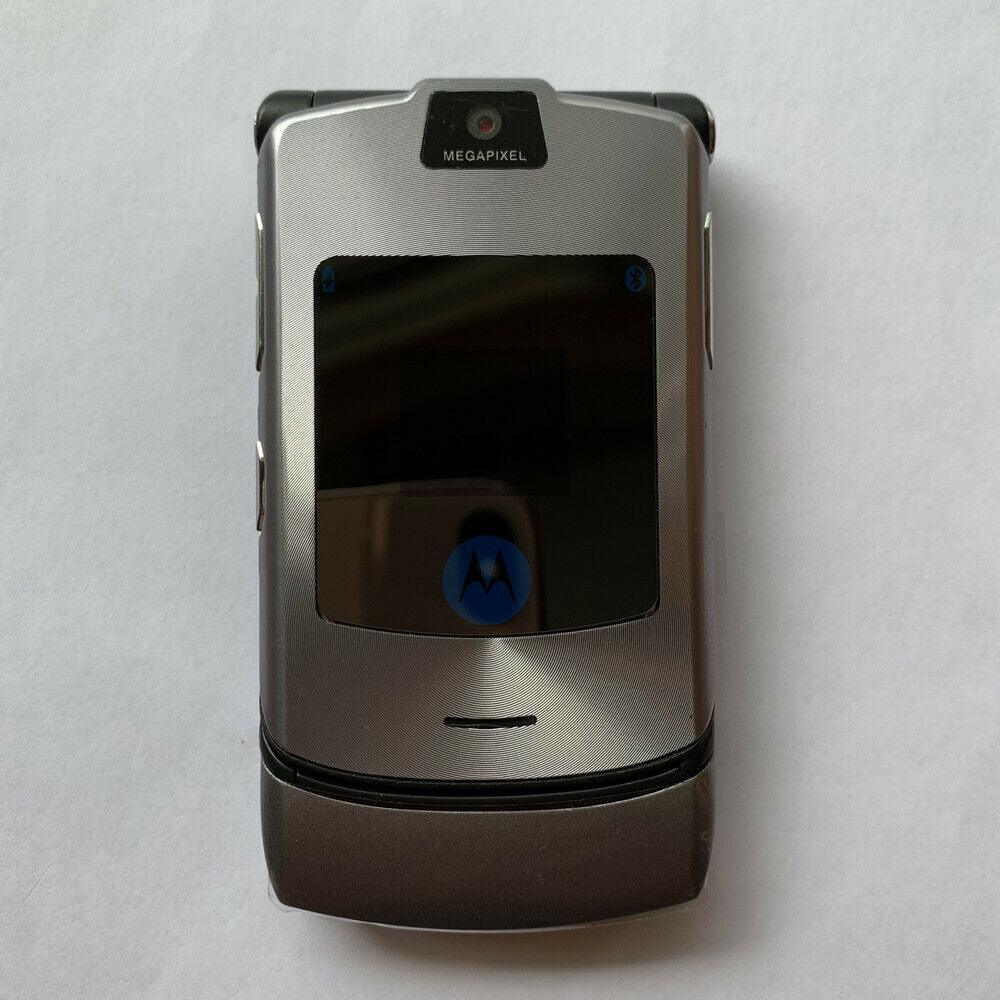 Motorola RAZR V3i GSM 1.23 MP Camera Flip Bluetooth MP3 Mobile Phone Refurbished - Triveni World