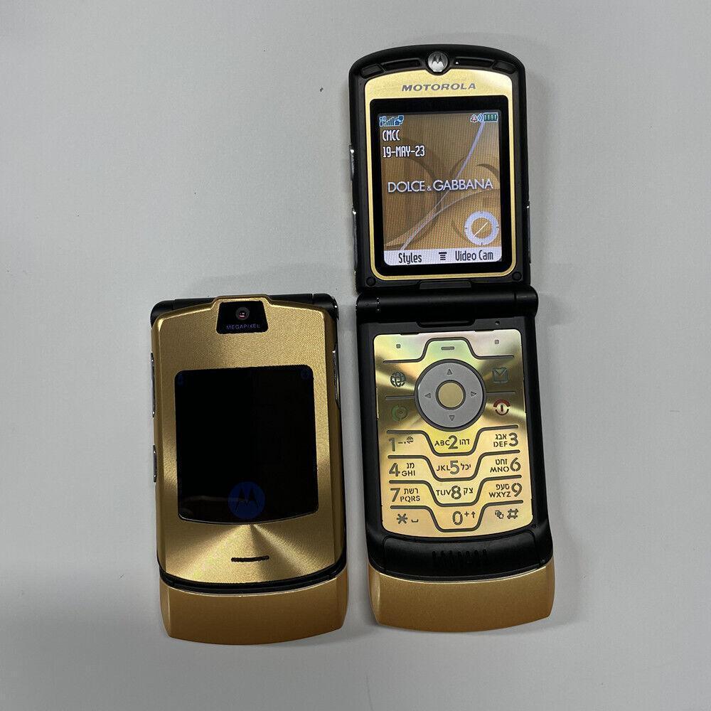 Motorola RAZR V3i GSM 1.23 MP Camera Flip Bluetooth MP3 Mobile Phone Refurbished - Triveni World