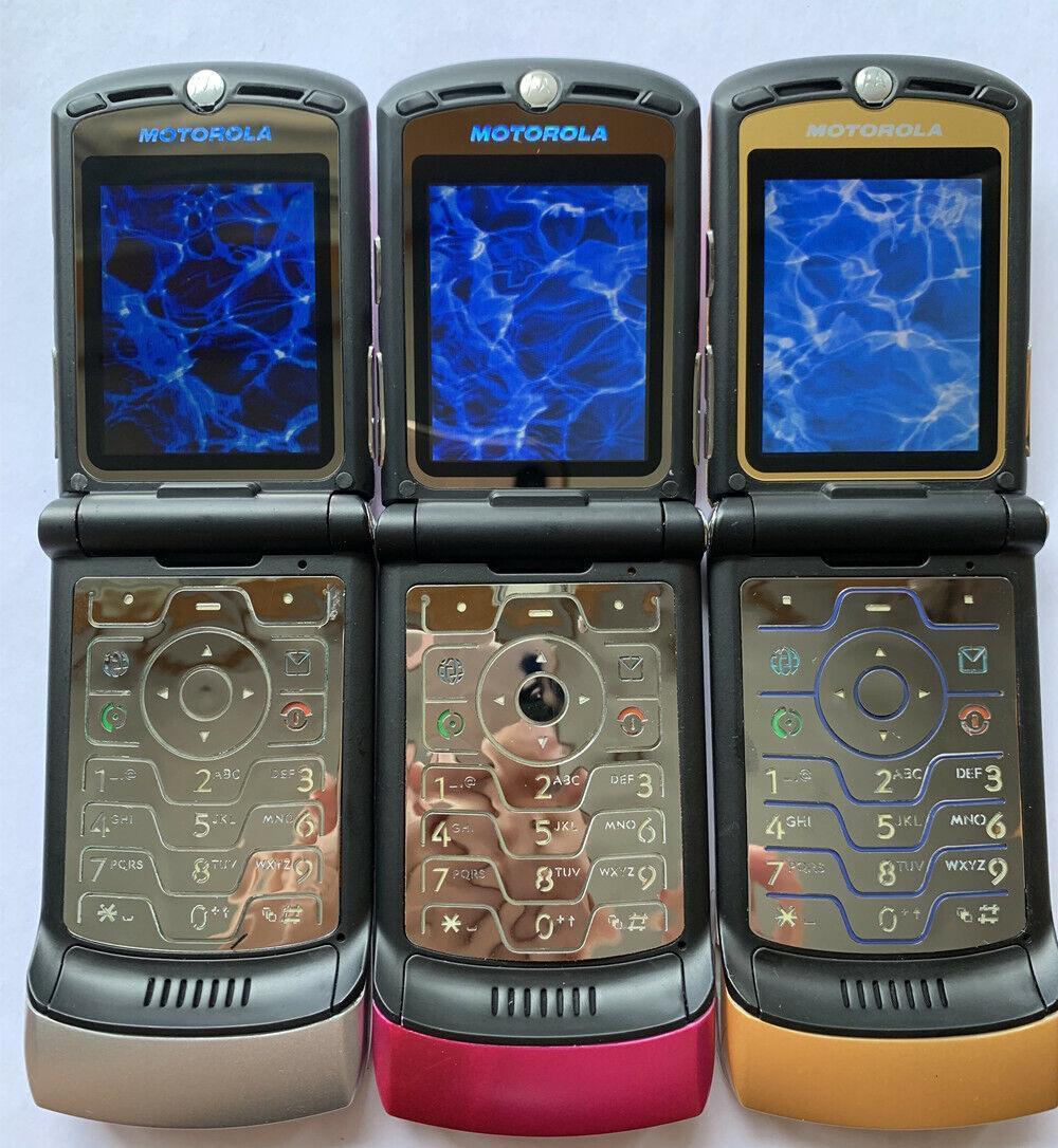Motorola RAZR V3i GSM 1.23 MP Camera Flip Bluetooth MP3 Mobile Phone Refurbished - Triveni World