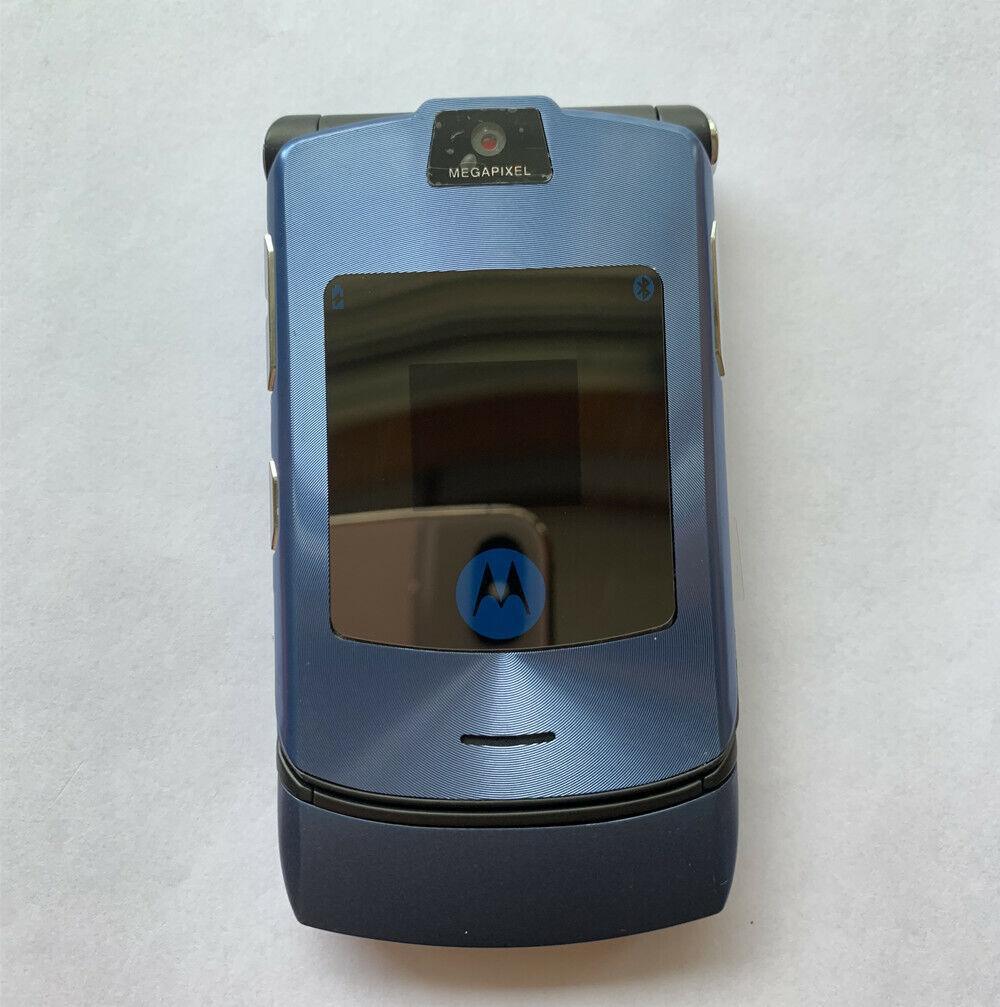 Motorola RAZR V3i GSM 1.23 MP Camera Flip Bluetooth MP3 Mobile Phone Refurbished - Triveni World