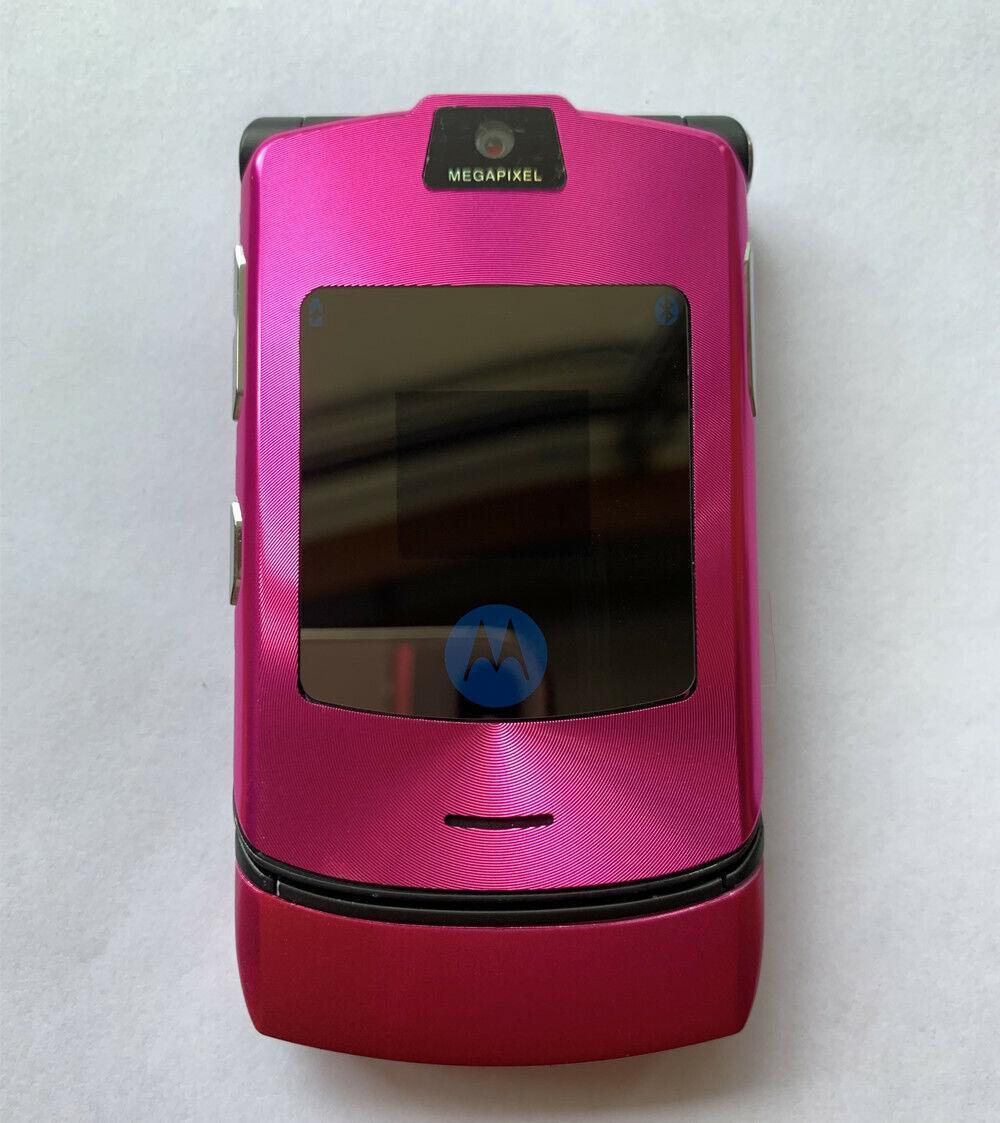 Motorola RAZR V3i GSM 1.23 MP Camera Flip Bluetooth MP3 Mobile Phone Refurbished - Triveni World