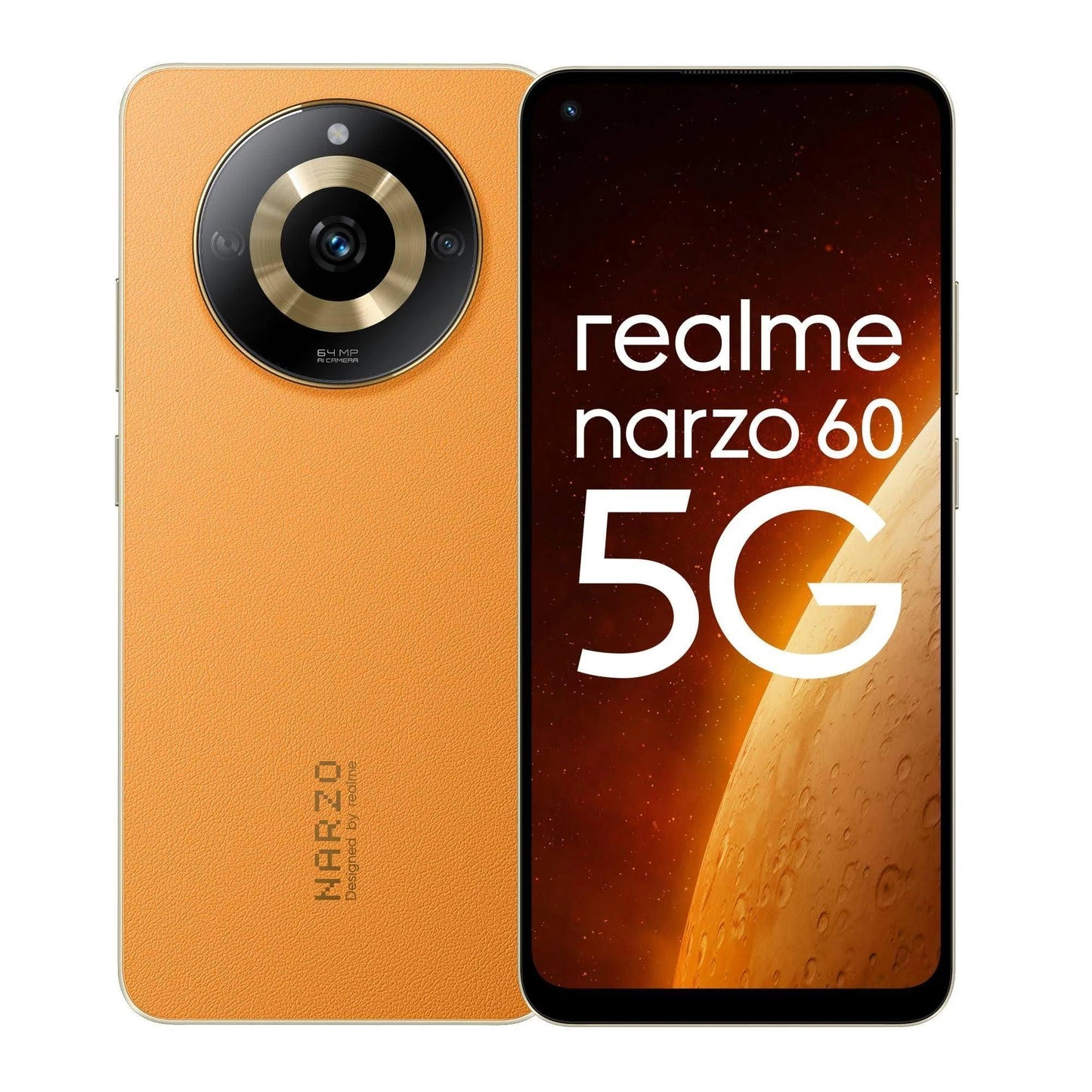 narzo 60 5G Mars Orange8GB256GB 90Hz Super AMOLED Display Ultra Premium Vegan Lear Design - Triveni World