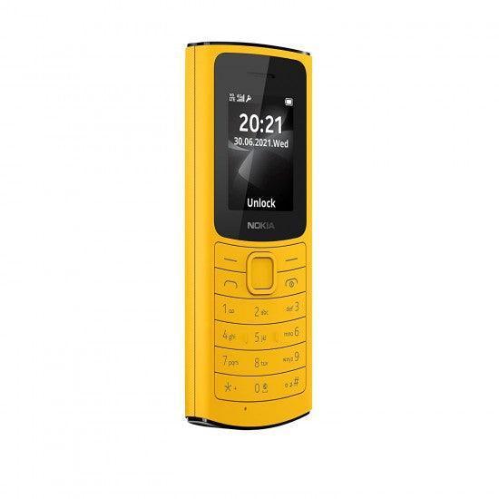Nokia 110 4G with Volte HD Calls, Up to 32GB External Memory, FM Radio (Wired & Wireless Dual Mode), Games, Torch | Yellow (Nokia 110 DS-4G) - Triveni World