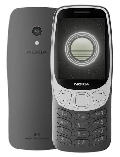 Nokia 3210 4G | All-new Classic Keypad Phone with Dual SIM, YouTube, Scan & Pay UPI, Rear Camera, Wireless FM Radio, MP3 Player, Bluetooth & USB Type C | Grunge Black - Triveni World
