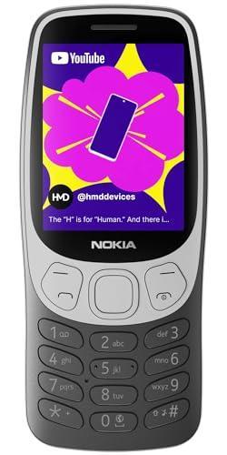 Nokia 3210 4G | All-new Classic Keypad Phone with Dual SIM, YouTube, Scan & Pay UPI, Rear Camera, Wireless FM Radio, MP3 Player, Bluetooth & USB Type C | Grunge Black - Triveni World
