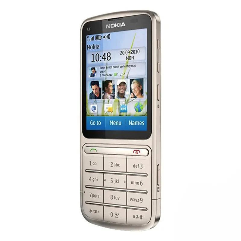 Nokia C3-01 Mobile Phone Single Core Support 3G WIFI Refurbished - Triveni World