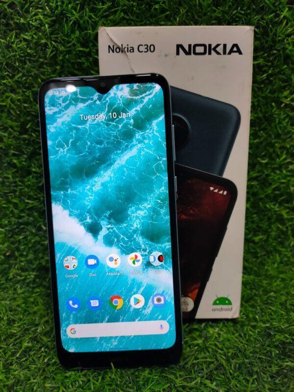Nokia C30 Refurbished Mobile (Green 64GB, 4GB) - Triveni World