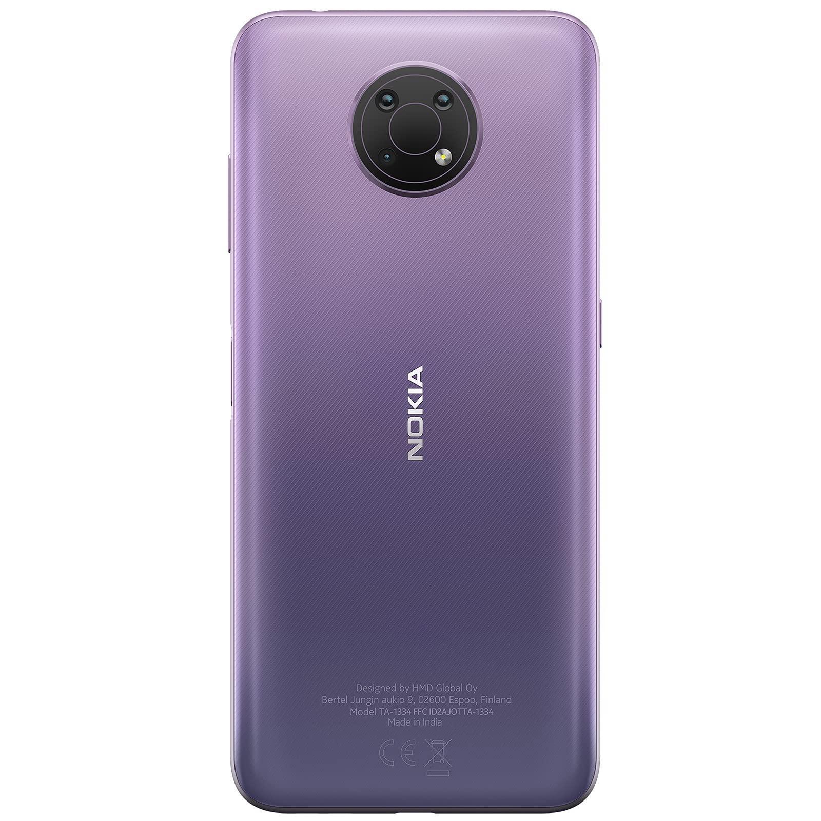 Nokia G10, 6.5” HD+ Screen, 5050 mAh Battery, Triple Camera, 4 + 64GB Memory(Dusk/Purple) - Triveni World