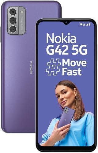 Nokia G42 5G | Snapdragon® 480+ 5G | 50MP Triple AI Camera | 11GB RAM (6GB RAM + 5GB Virtual RAM) | 128GB Storage | 5000mAh Battery | 2 Years Android Upgrades | 20W Charger Included | So Purple - Triveni World