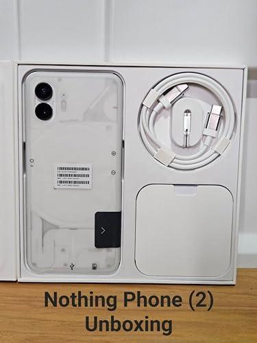 Nothing Phone (2) 5G (White, 12GB RAM, 256GB Storage) | 6.7" LTPO OLED AMOLED Display | 50 MP(OIS) + 50MP | 32MP Front Cam| Qualcomm Snapdragon 8+Gen 1 | 4700 mAh Battery 45W Charging| 100% in 55 Mins - Triveni World