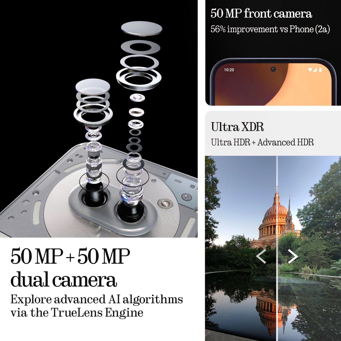 Nothing Phone (2a) Plus (Grey, 8GB RAM, 256GB Storage) | Up to 16GB RAM | Dimensity 7350 Pro 5G Processor | 50MP + 50MP | 50MP Front Camera | 6.7" AMOLED Display | 56 Minutes Charge of 100% - Triveni World