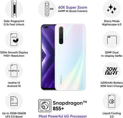 Oppo Realme X3 SuperZoom (Arctic White, 256 GB) (12 GB RAM) - Triveni World