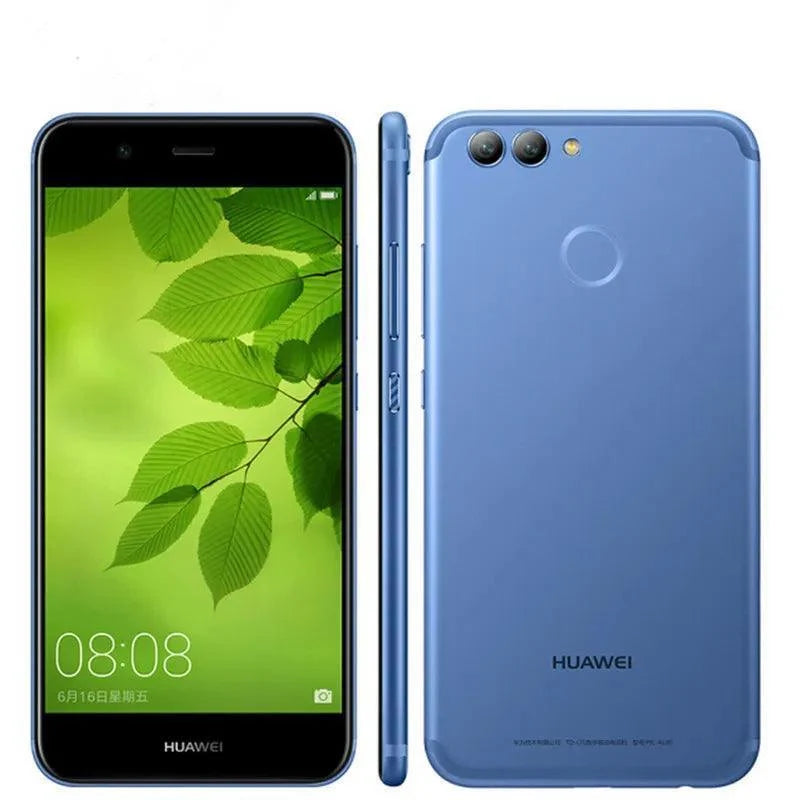 Original Huawei Nova 2 4G LTE Cell Phone Kirin 659 Octa Core 4GB RAM 64GB ROM Android 5.0 inch 20.0MP Fingerprint ID Smart Mobile Phone Refurbished - Triveni World