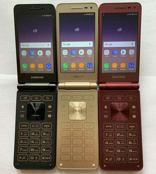 Original Samsung Galaxy Folder 2 G1650 Dual SIM 16GB 8.0MP Flip LTE SmartPhone - Triveni World