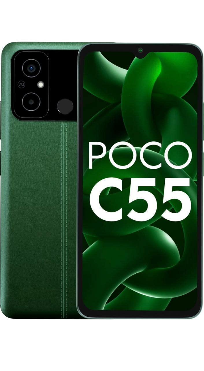 POCO C55 (Forest Green, 4GB RAM, 64GB Storage) - Triveni World