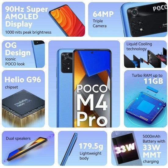 POCO M4 Pro (Cool Blue, 6GB RAM 128GB Storage) - Triveni World