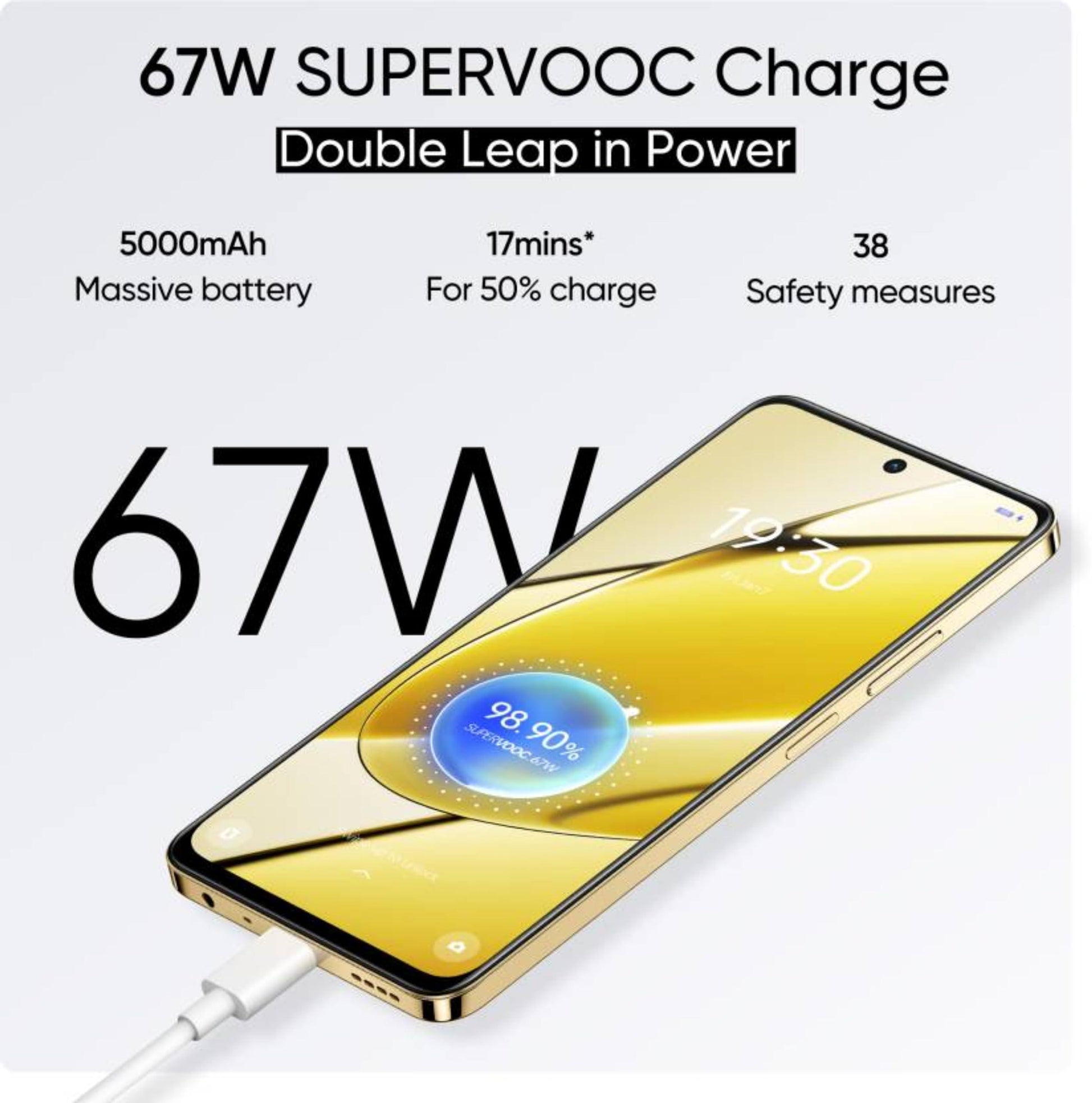 realme 11 5G (Glory Gold, 8GB RAM, 256GB Storage) | Dynamic Ultra Smooth Display | Up to 8GB+8GB Dynamic RAM | 108MP 3× Zoom | 16MP Selfie Camera | Dimensity 6100+ 5G Processor | 67W SUPERVOOC Charge - Triveni World