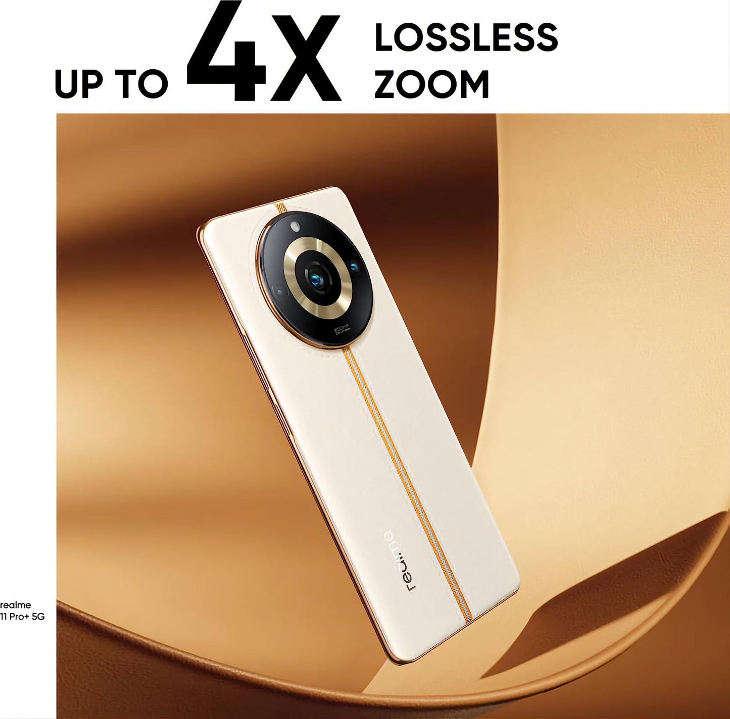 realme 11 Pro+ 5G (Sunrise Beige, 12GB RAM, 256GB Storage) | 120 Hz Curved Display | 200MP ProLight Camera | 7050 5G Dimensity | 100W SUPERVOOC | 12GB Dynamic RAM | Premier Vegan Leather Finish Design - Triveni World