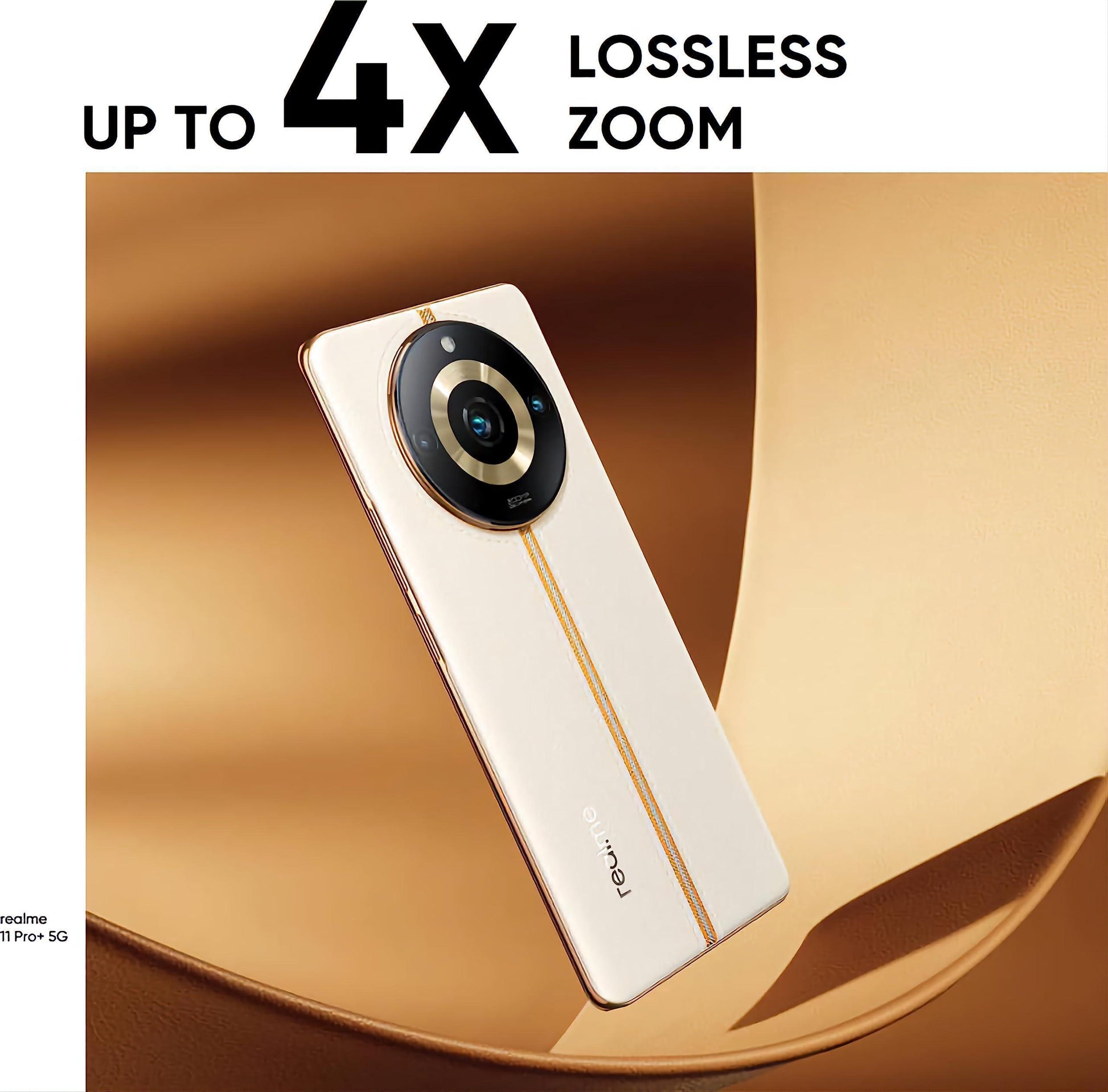 realme 11 Pro+ 5G (Sunrise Beige, 12GB RAM, 256GB Storage) | 120 Hz Curved Display | 200MP ProLight Camera | 7050 5G Dimensity | 100W SUPERVOOC | 12GB Dynamic RAM | Premier Vegan Leather Finish Design - Triveni World