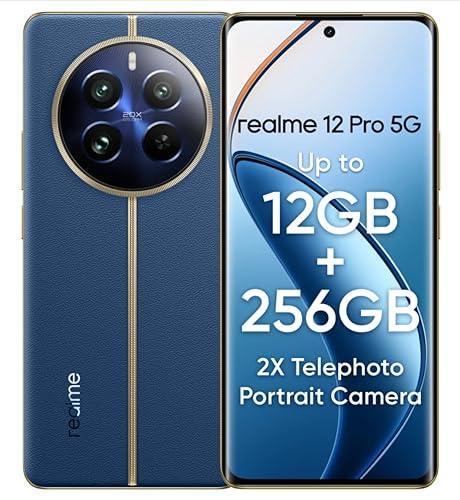 realme 12 Pro 5G (Submarine Blue, 8GB RAM, 128GB Storage) | 50 MP Sony IMX882 OIS Camera | 32 MP 2X Flagship Telephoto Portrait Camera | Snapdragon 6 Gen 1 5G Processor | 8 GB+8 GB Dynamic RAM - Triveni World