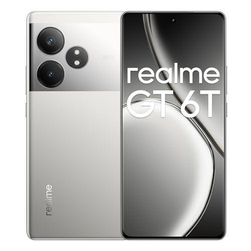 realme GT 6T 5G (Fluid Silver,12GB RAM+256GB Storage) | India's 1st 7+ Gen 3 Flagship Chipset | 1.5M + AnTuTu Score | 5500mAh+120W | The World's Brightest Flagship Display - Triveni World
